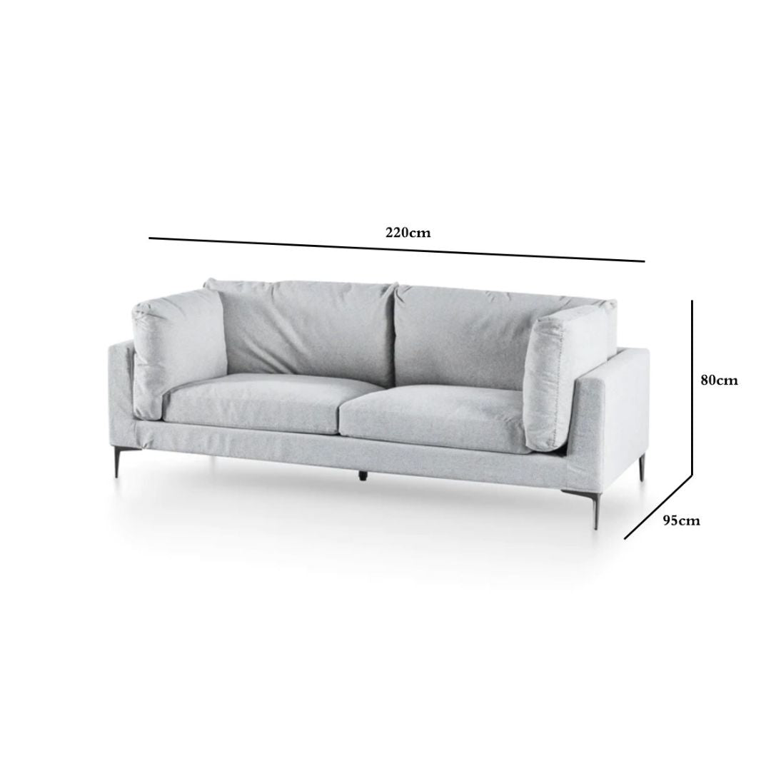 Maxwell 3S Seater Sofa - Gull Grey