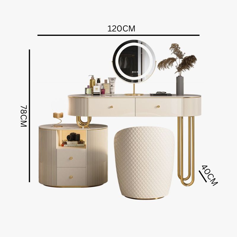 Melbourne Gold Stone Vanity Set