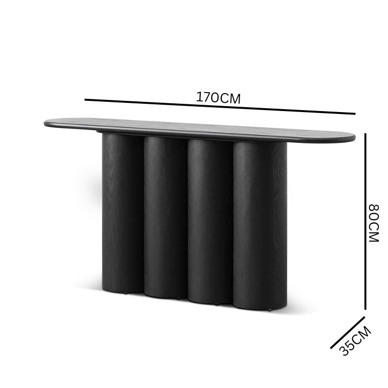Melina Console Table - Full Black