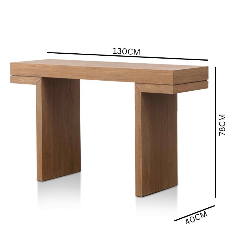 Micah Console Table - Dusty Oak