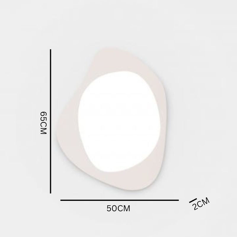 Milani 65cm Abstract Mirror - Sand