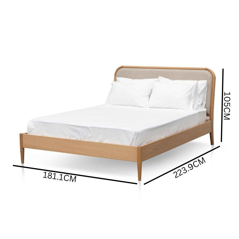 Mondo Queen Bed Frame - Natural Rattan