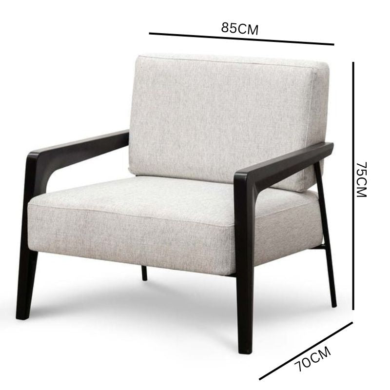 Nathaniel Lounge Chair - Silver Grey