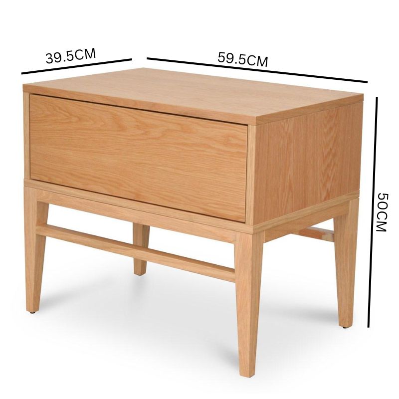 Nobi Bedside Table - Natural Oak
