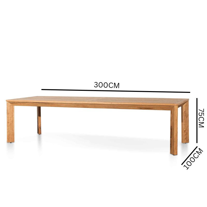 Reese 3m Wood Dining Table - Elm Distress Natural