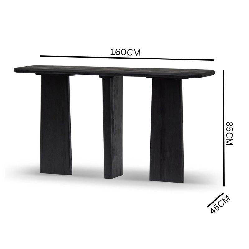 Roma Console Table - Full Black