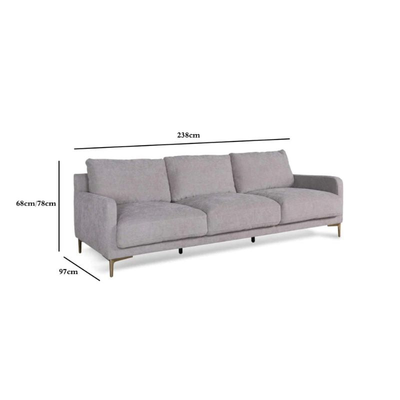 Samantha 4S Sofa - Oyster Beige
