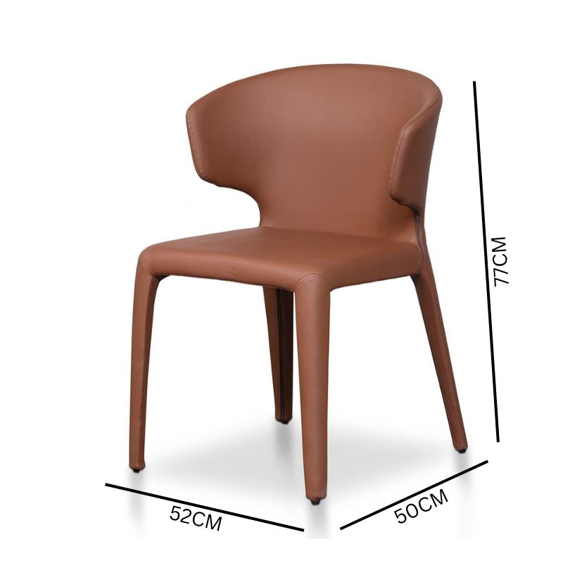 Set of 2 Jasmine Dining Chair - Brown