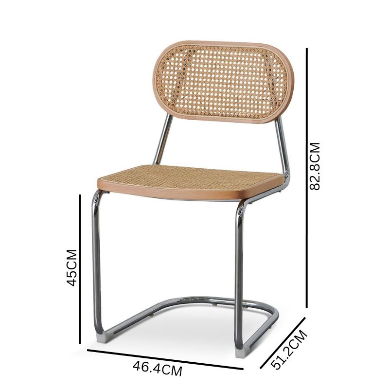 Set of 2 Wally Dining Chair - Natural Rattan