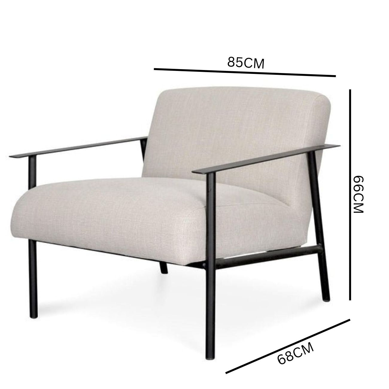 Vanessa Lounge Chair - Beige