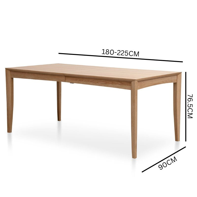 Veram Extendable Wooden Dining Table - Natural