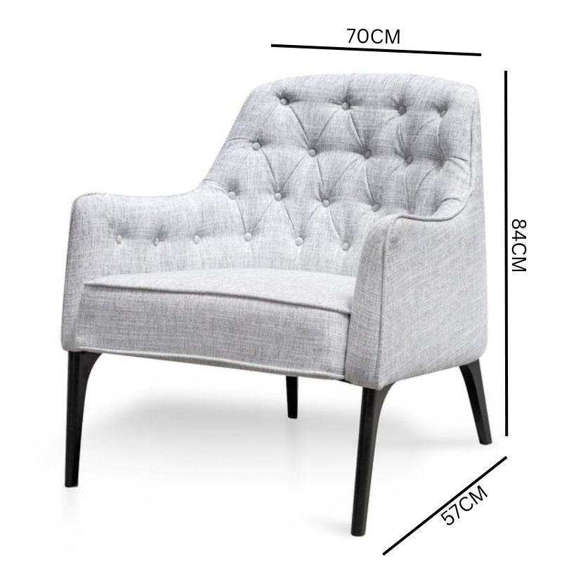 Wyatt Armchair - Light Spec Grey