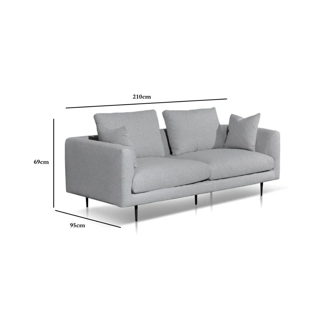Ava 2.5S Sofa - Light Grey