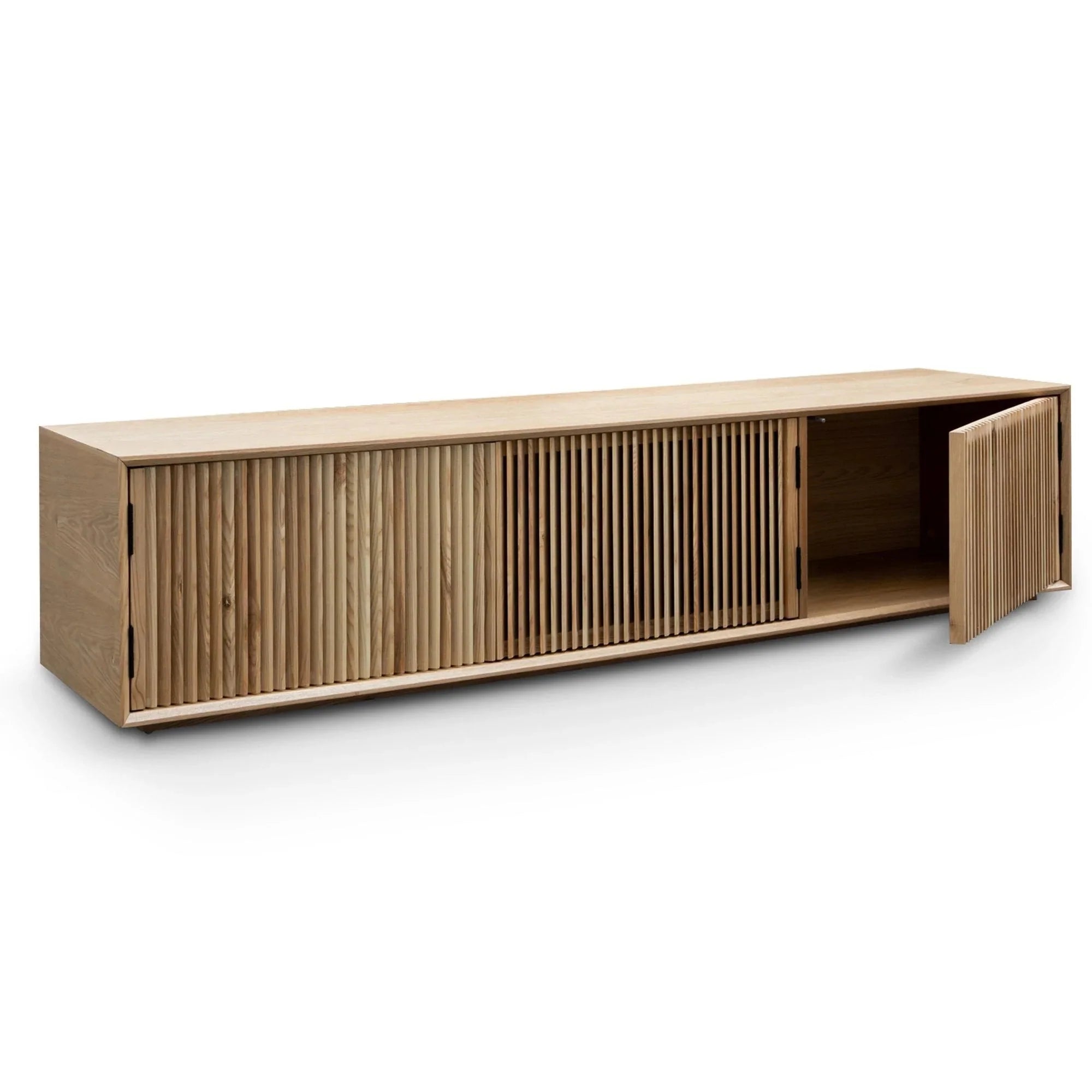 Delilah Wooden TV Entertainment Unit - Natural Ash