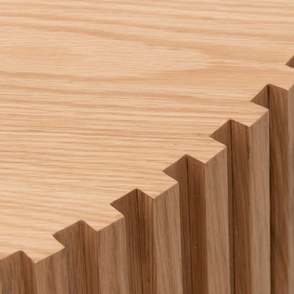 Adrian Oak Round Coffee Table - Coffee Table