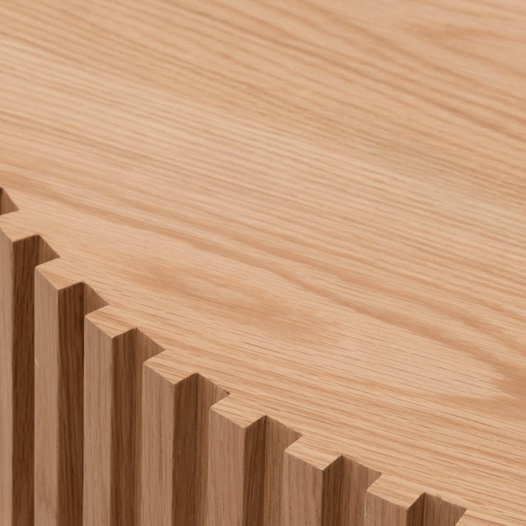 Adrian Oak Round Coffee Table - Coffee Table