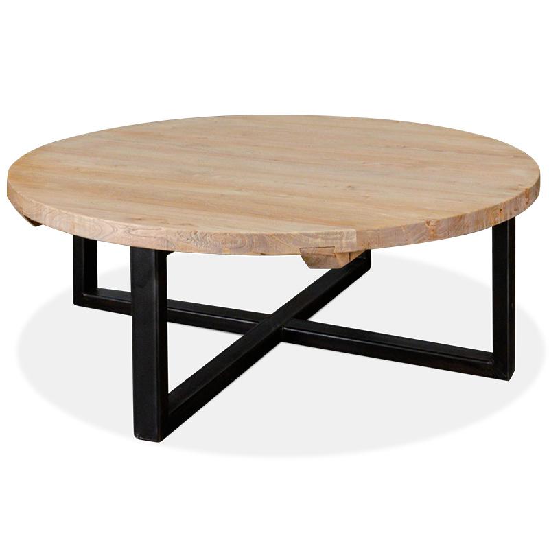 Aiden Reclaimed Round Coffee Table - Coffee Table