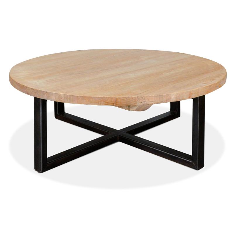 Aiden Reclaimed Round Coffee Table - Coffee Table