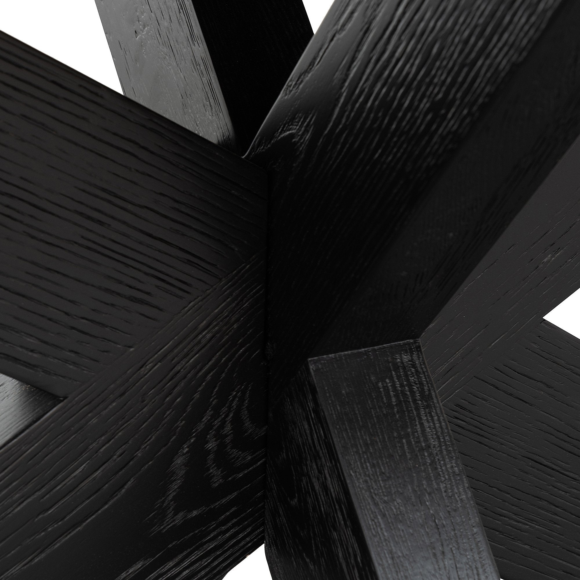 Amazon 2.2m Wooden Dining Table - Full Black - Dining Tables