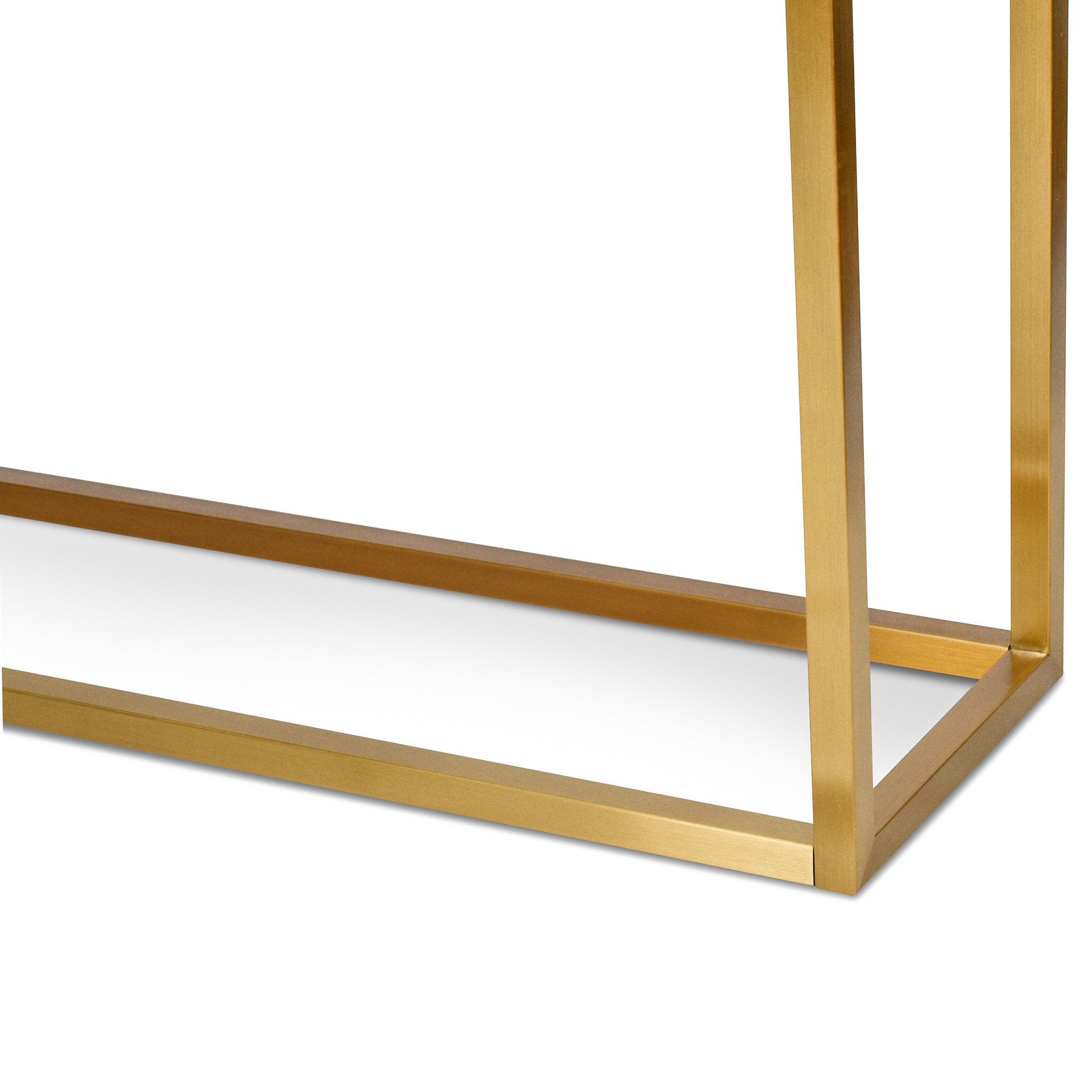 Amelia Glass Console Table - Gold Base - Console