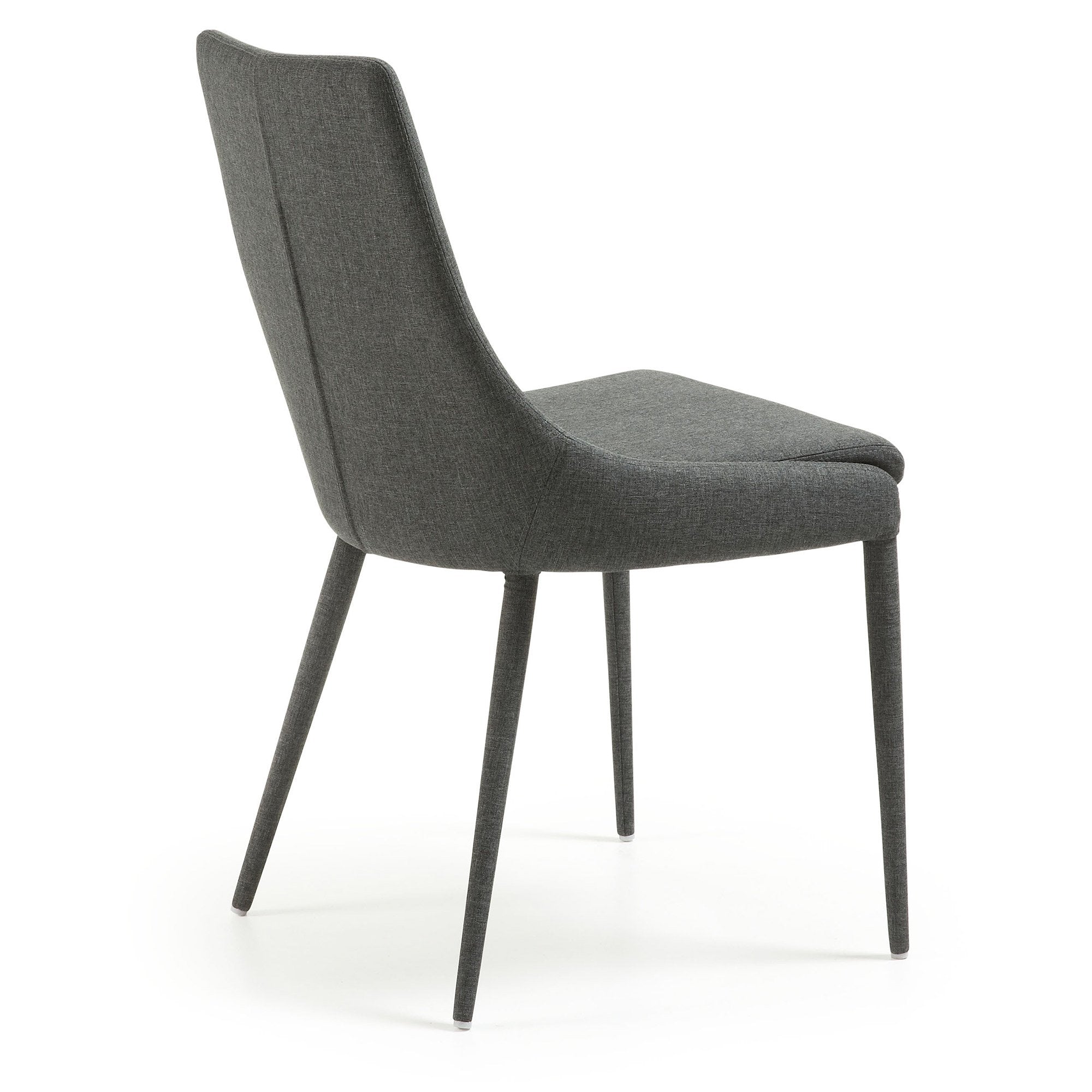 Amina Fabric Dining Chair - Dark Grey - Dining Chairs