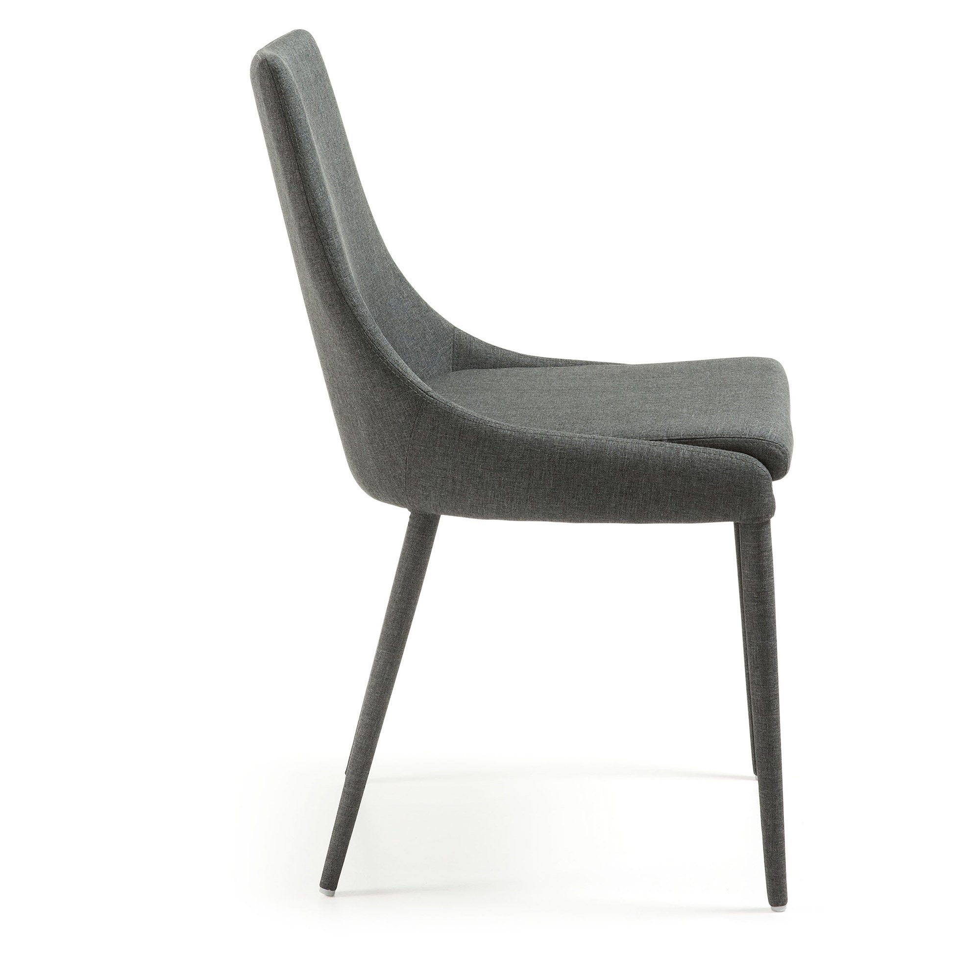 Amina Fabric Dining Chair - Dark Grey - Dining Chairs