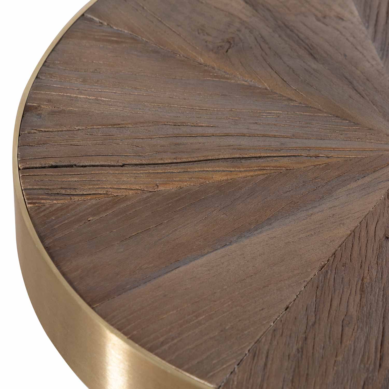 Amira Side Table - Natural Top with Dark Grey Base - Bedside Tables