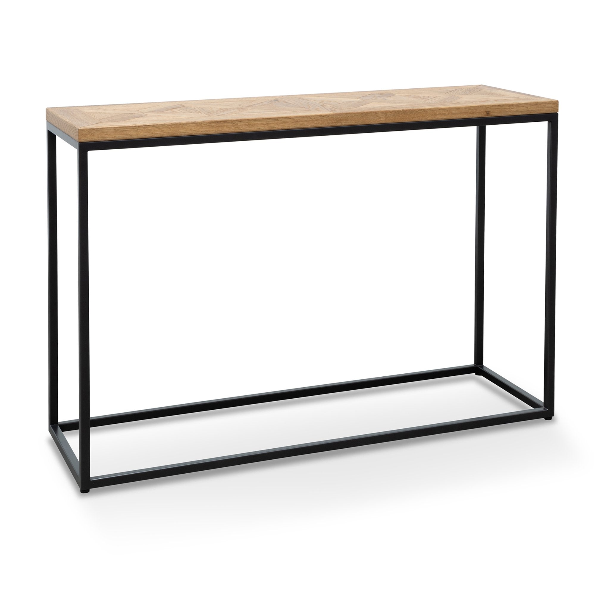 Armstrong Console Table - European Knotty Oak and Peppercorn - Console