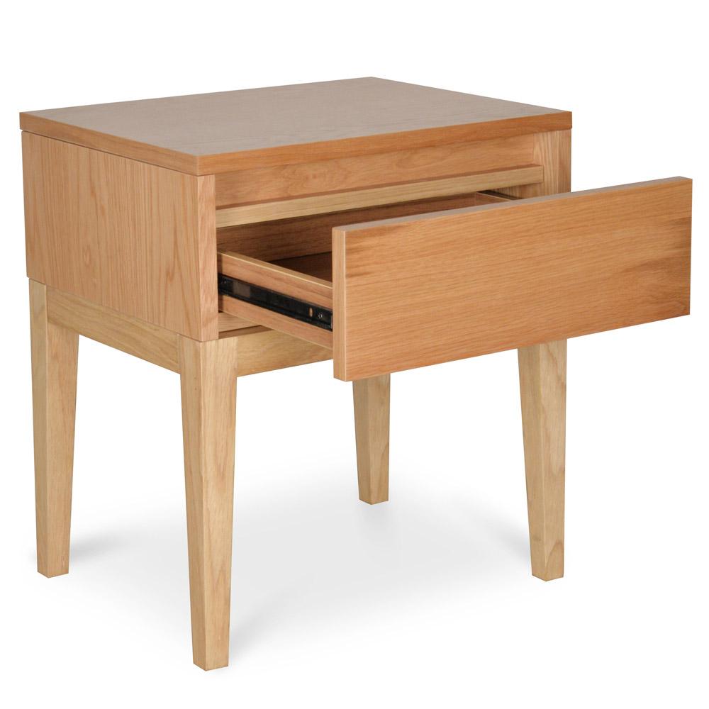 Arya Bedside Table - Natural Oak - Bedside Tables