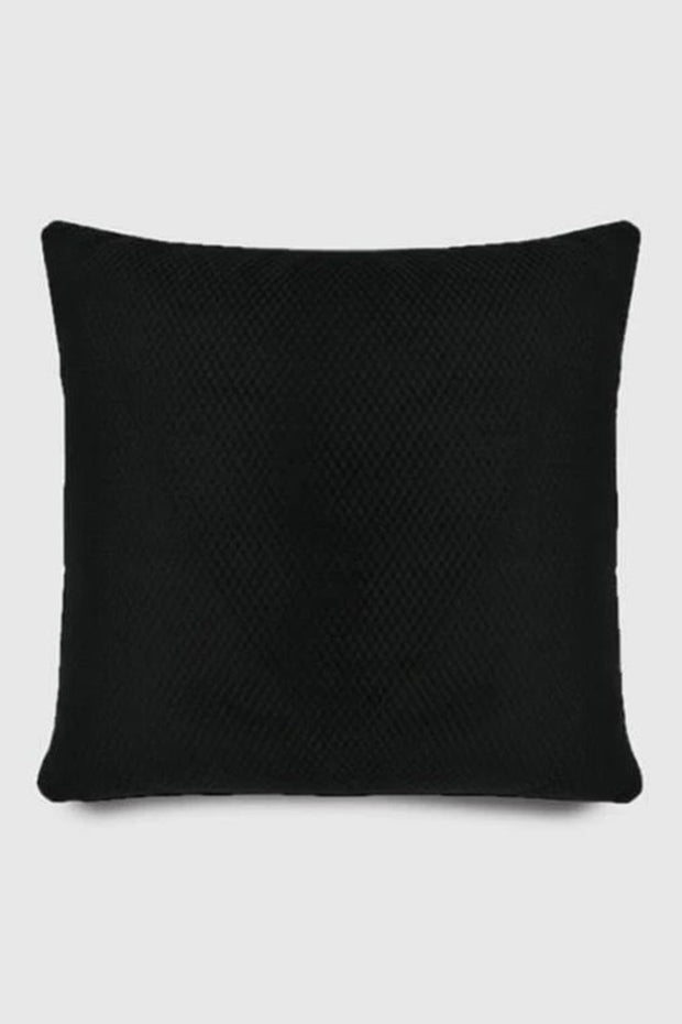 Ashton Classic Quilted Pillow Cover , Black - Pillow Covers