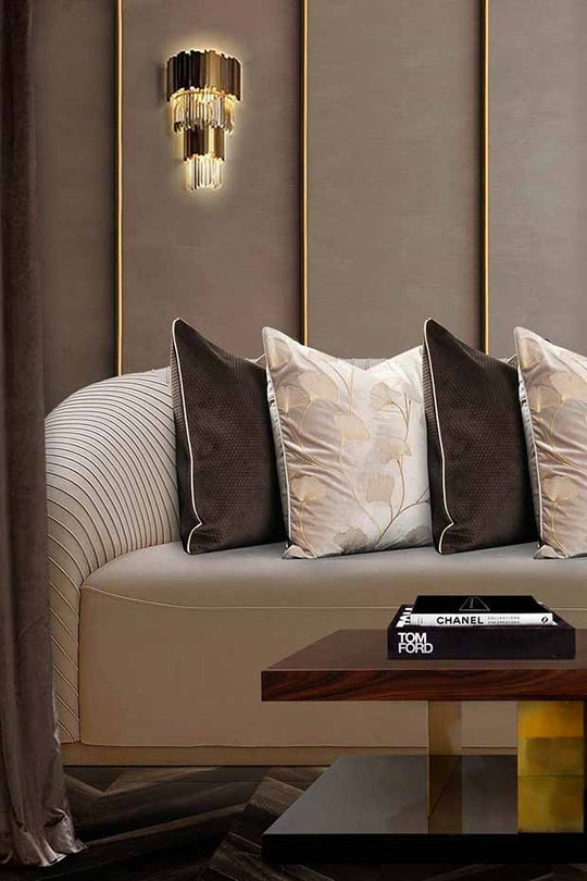 ASHTON CLASSIC QUILTED PILLOW COVER , BROWN - Pillow Covers