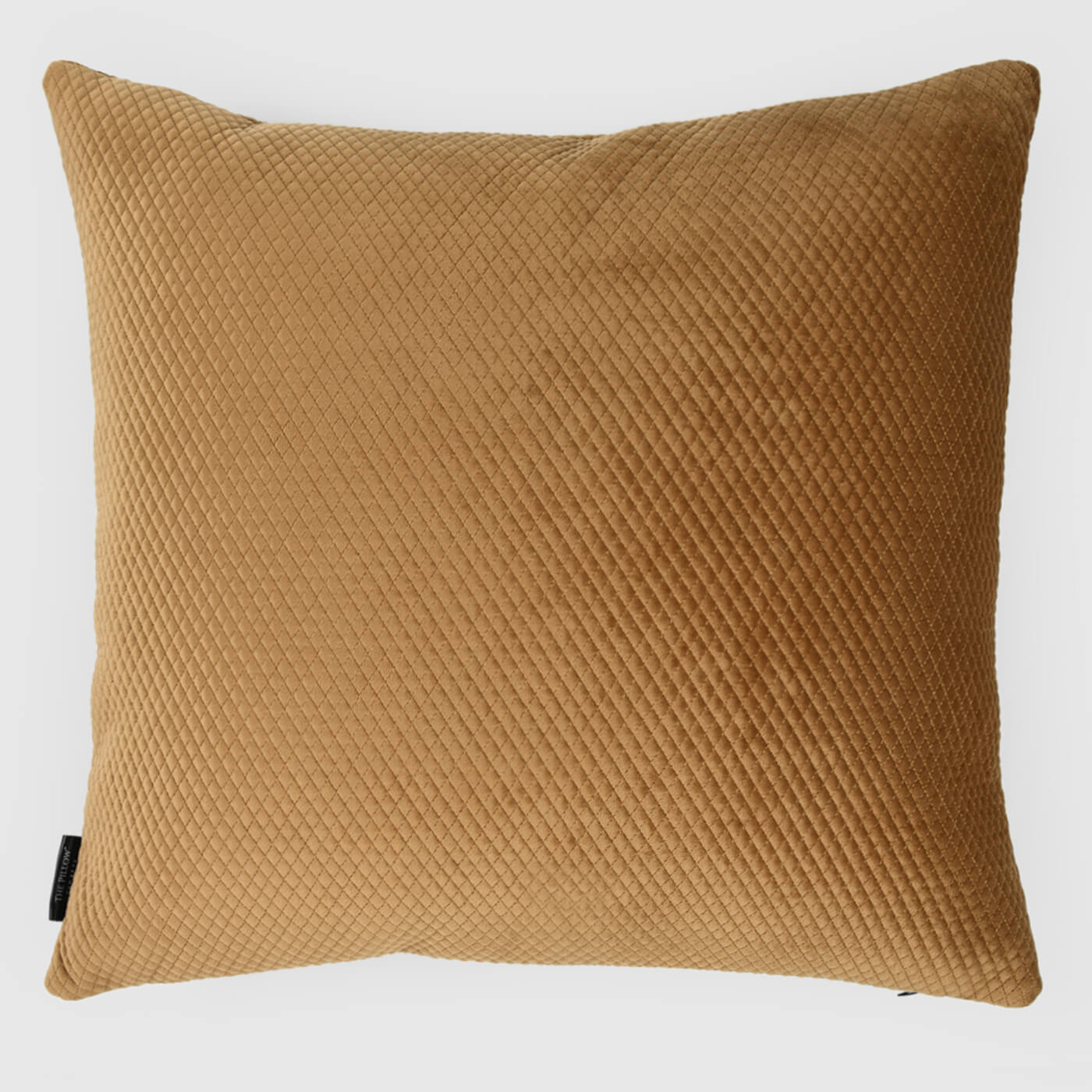 Ashton Classic Quilted Pillow Cover , Caramel - Pillow Covers