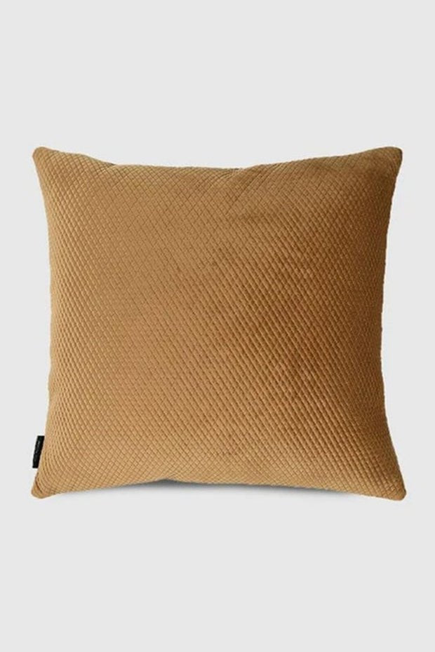 Ashton Classic Quilted Pillow Cover , Caramel - Pillow Covers