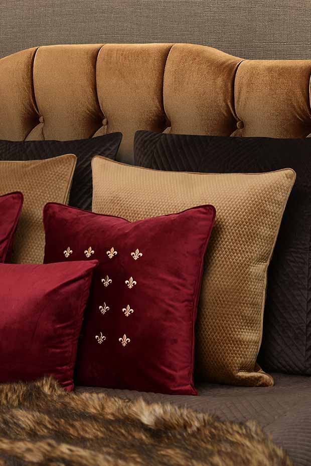 Ashton Classic Quilted Pillow Cover , Caramel - Pillow Covers