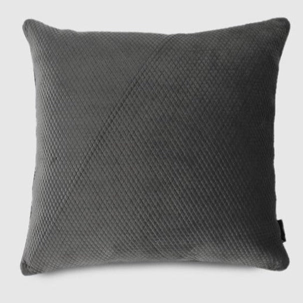 Ashton Classic Quilted Pillow Cover , Grey - Pillow Covers
