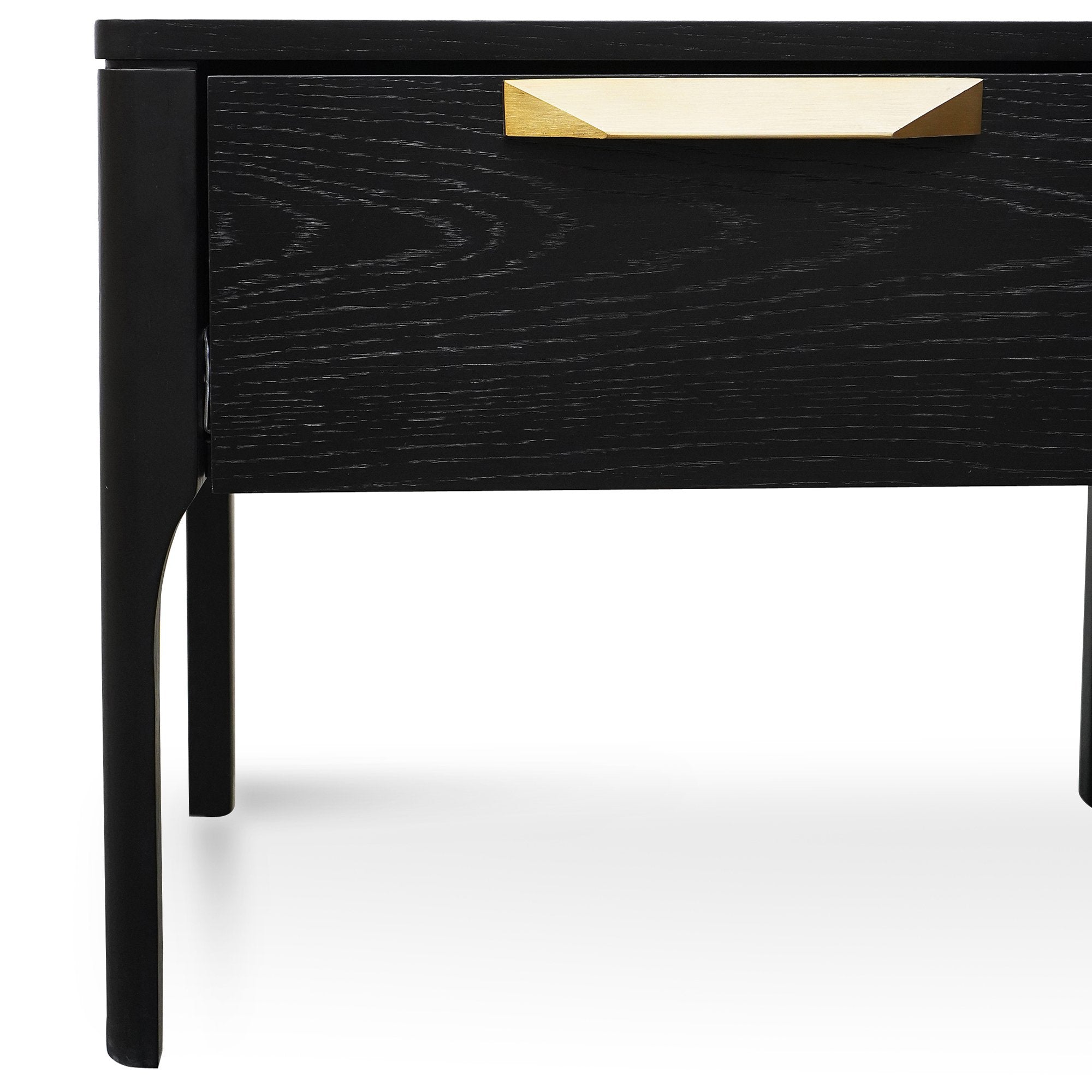 Aspen Wooden Bedside Table - Black - Bedside Tables