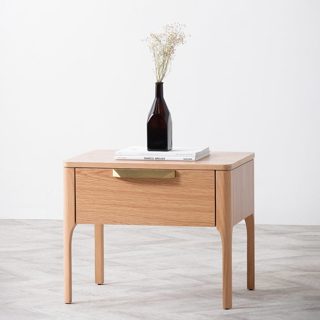 Aspen Wooden Bedside Table - Natural - Bedside Tables