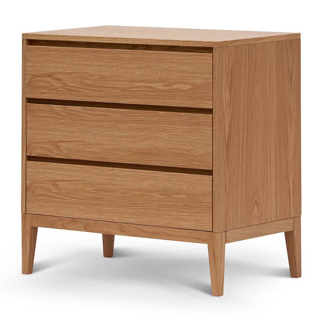 Ava 3 Drawers Dresser Unit - Natural Oak - Dressers