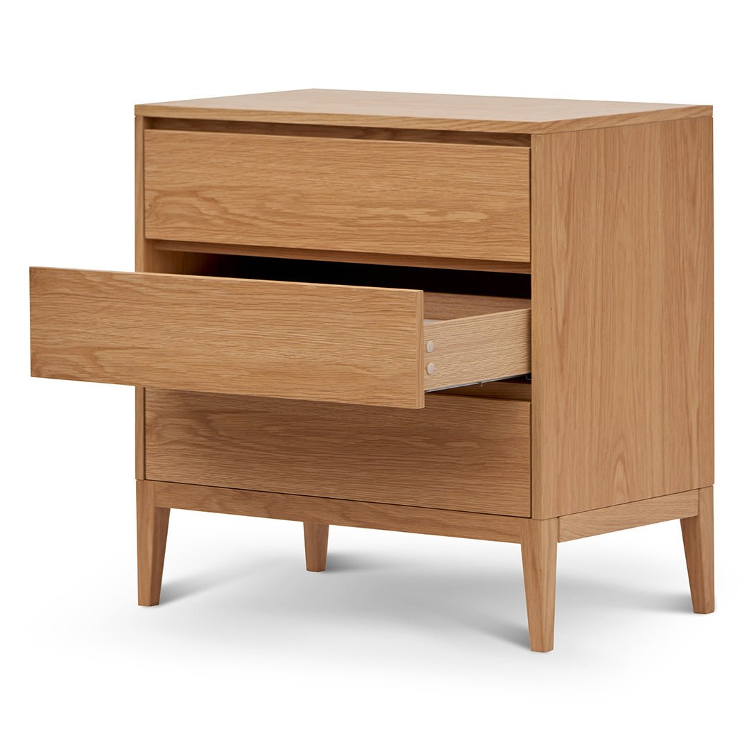 Ava 3 Drawers Dresser Unit - Natural Oak - Dressers