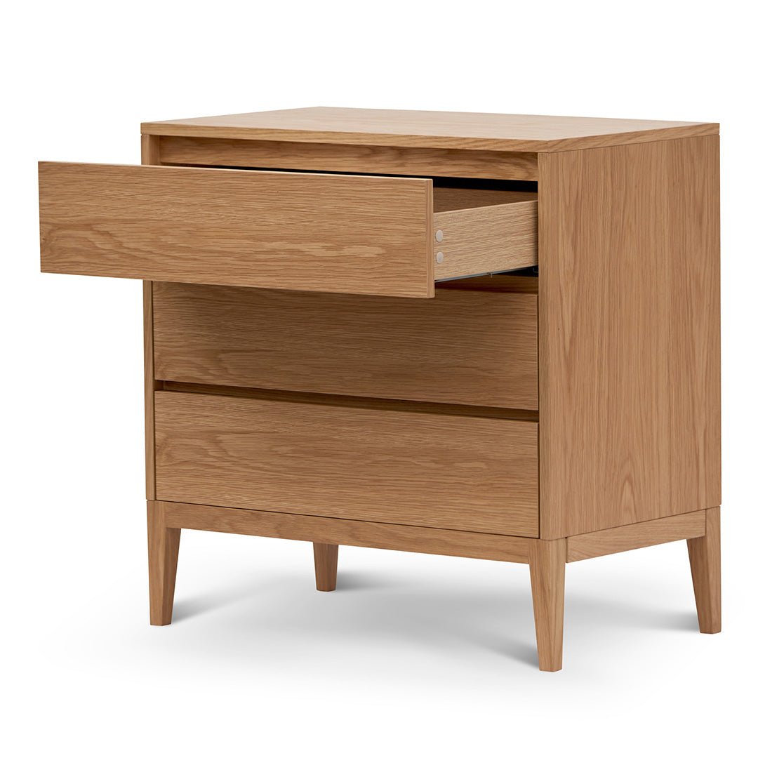 Ava 3 Drawers Dresser Unit - Natural Oak - Dressers