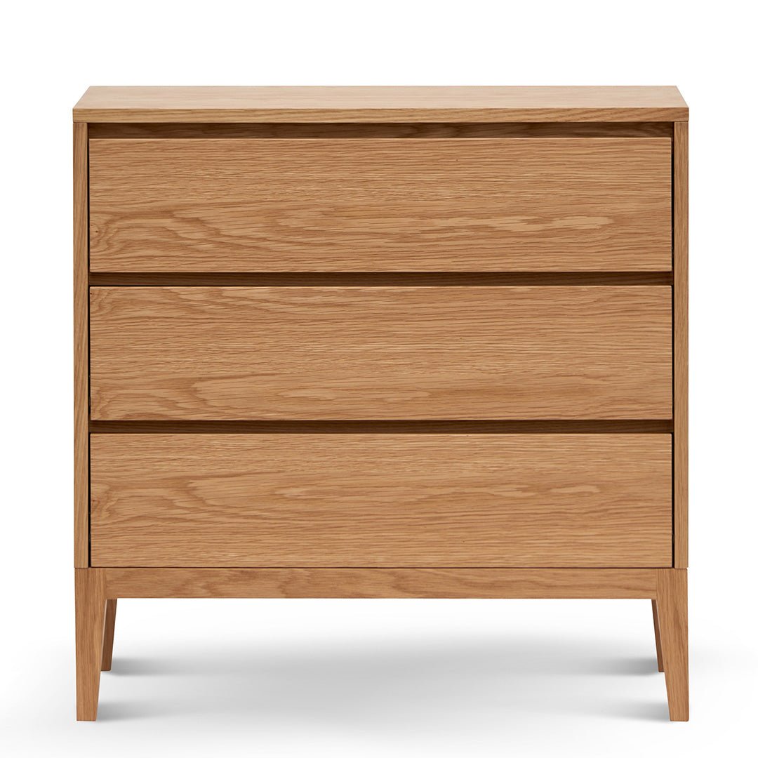 Ava 3 Drawers Dresser Unit - Natural Oak - Dressers