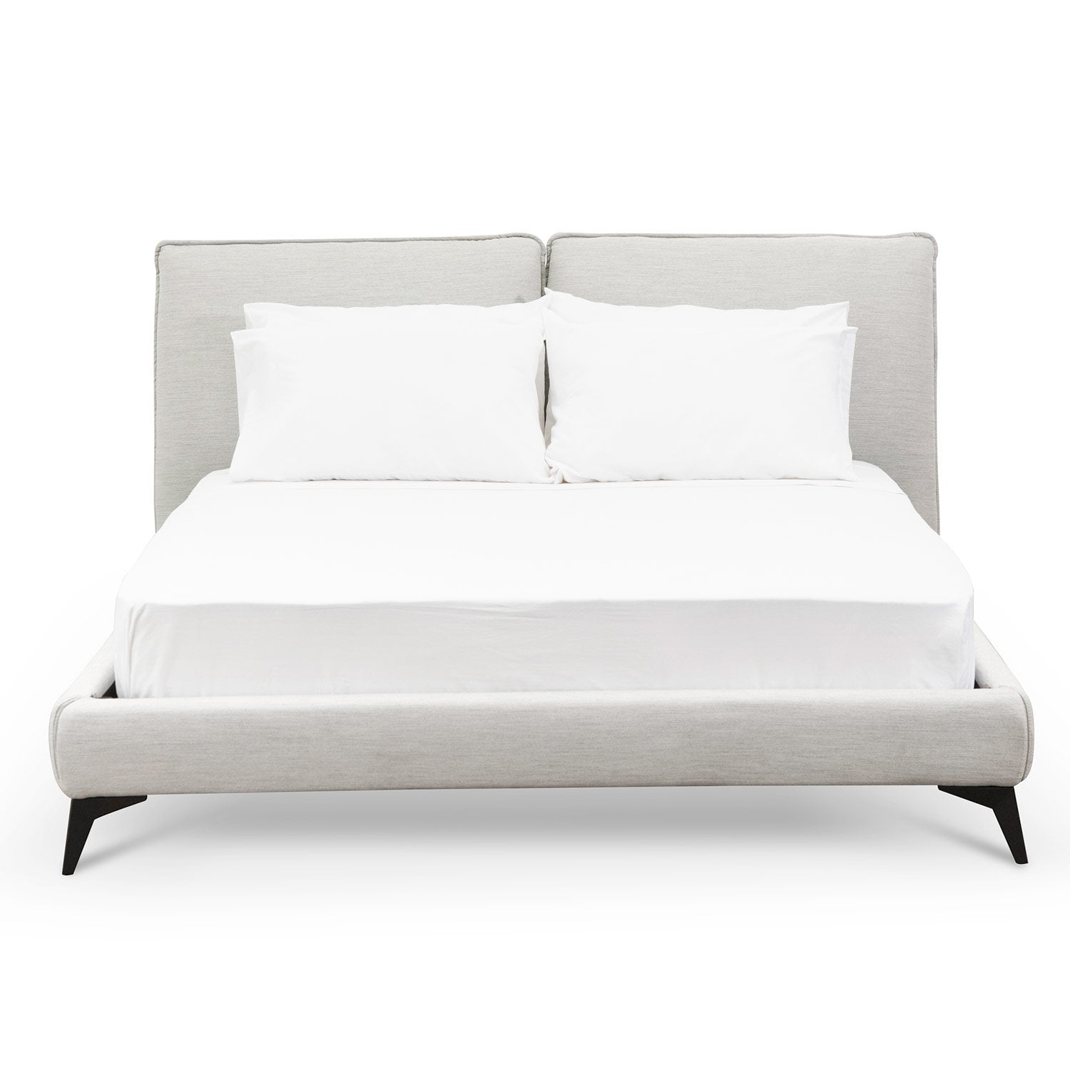 Bella King Bed Frame - Pearl Grey - Beds