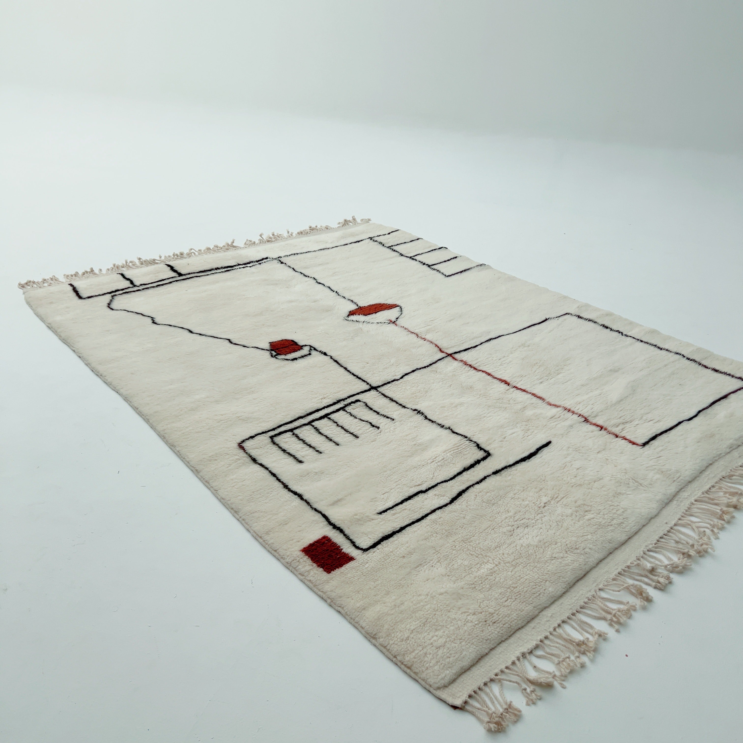 Beni Ourain Rug - Abstract Design - Beni Ourain Rug