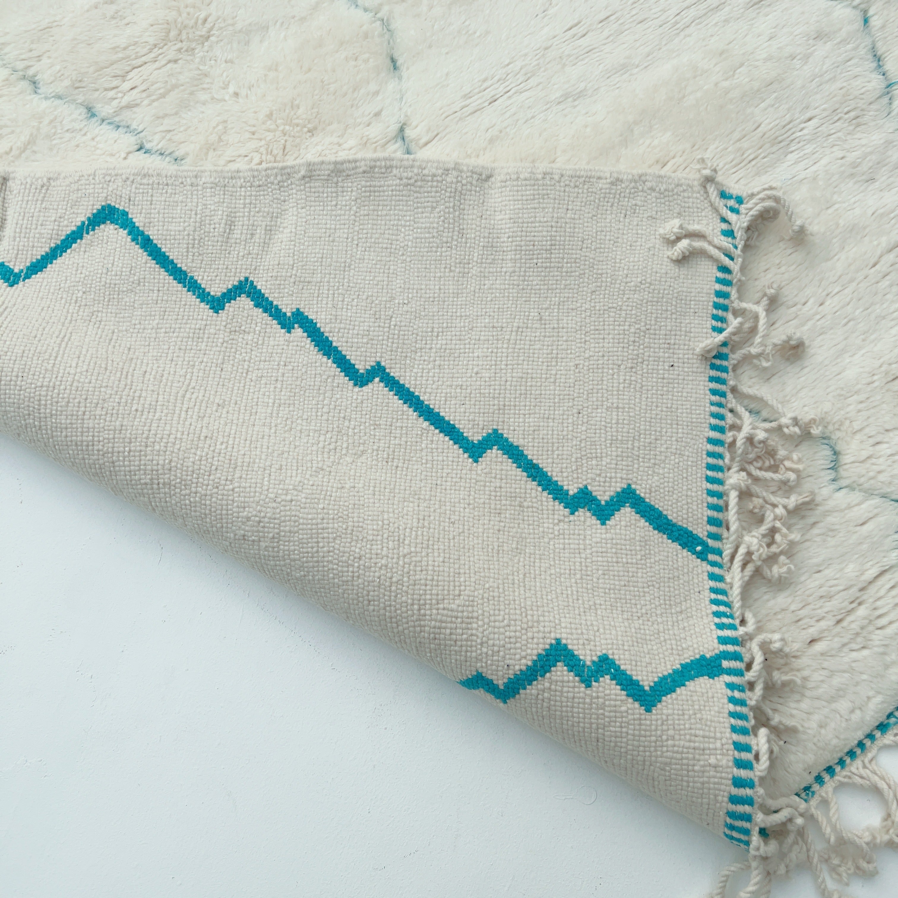 Beni Ourain Rug - Classic - Cyan - Beni Ourain Rug