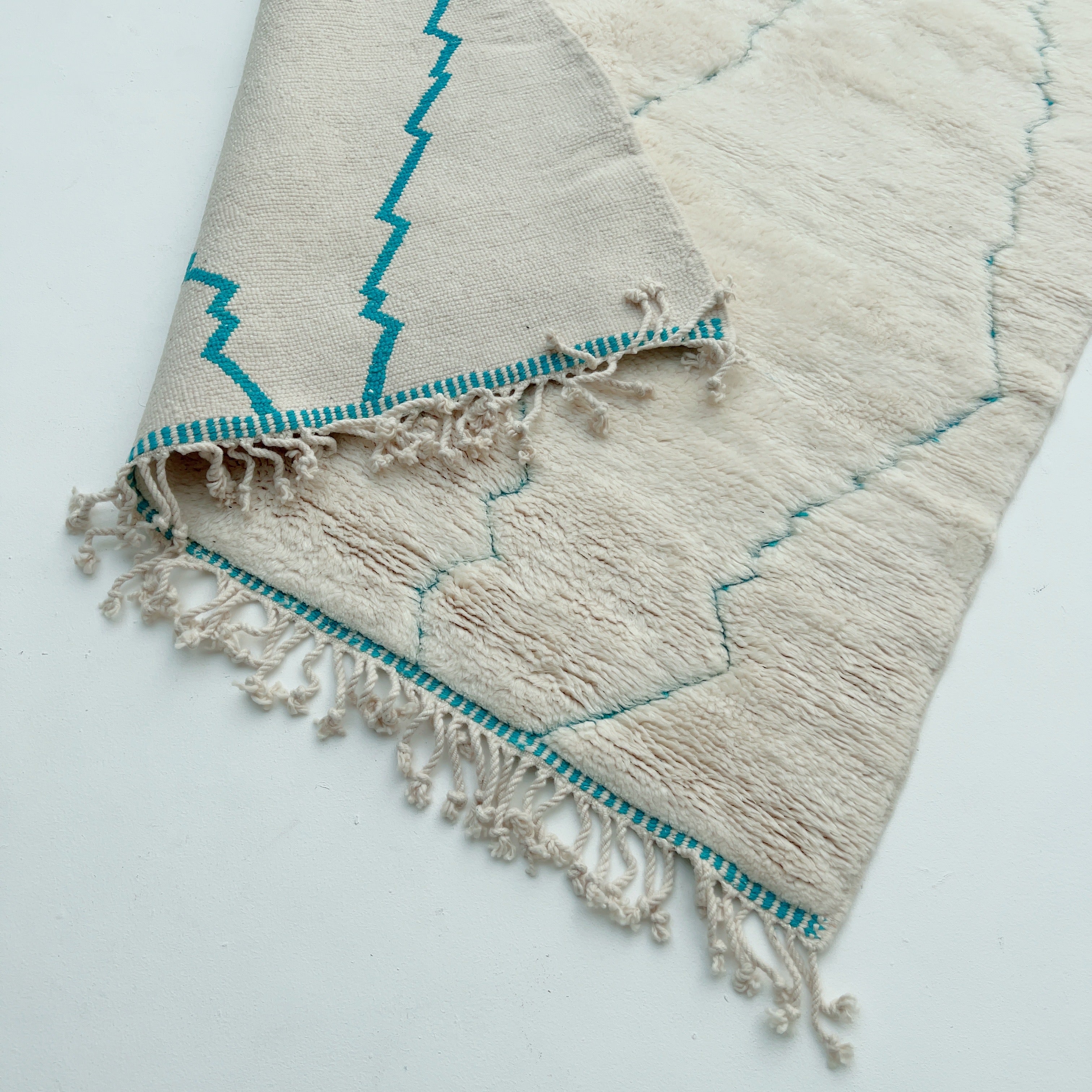 Beni Ourain Rug - Classic - Cyan - Beni Ourain Rug