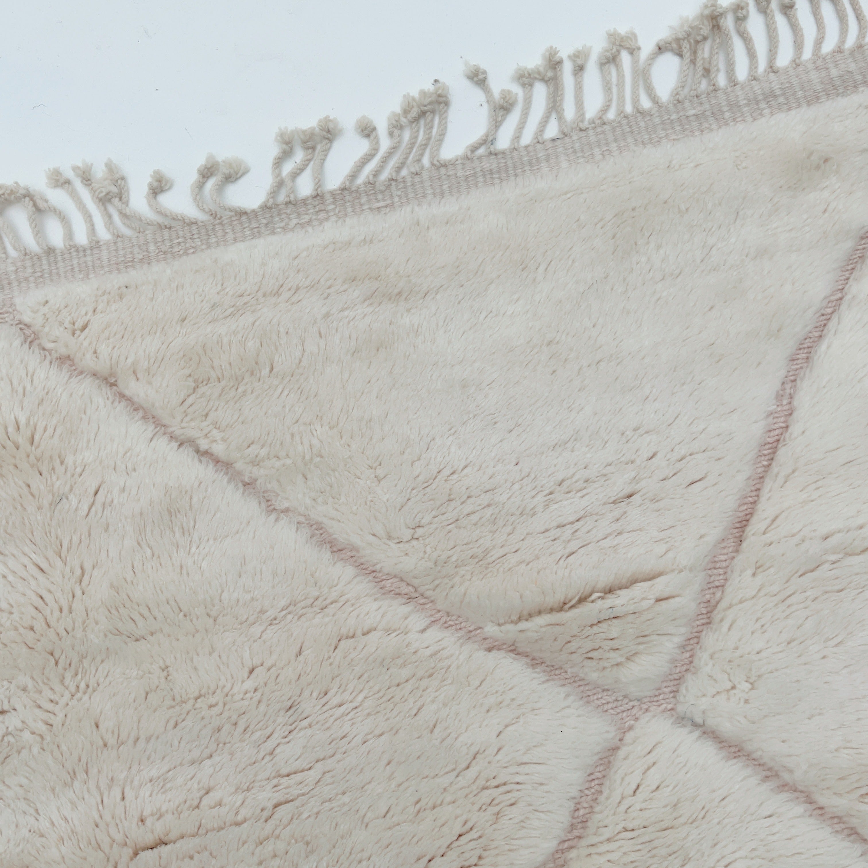 Beni Ourain Rug - Classic - Pale Pink (Large) - Beni Ourain Rug