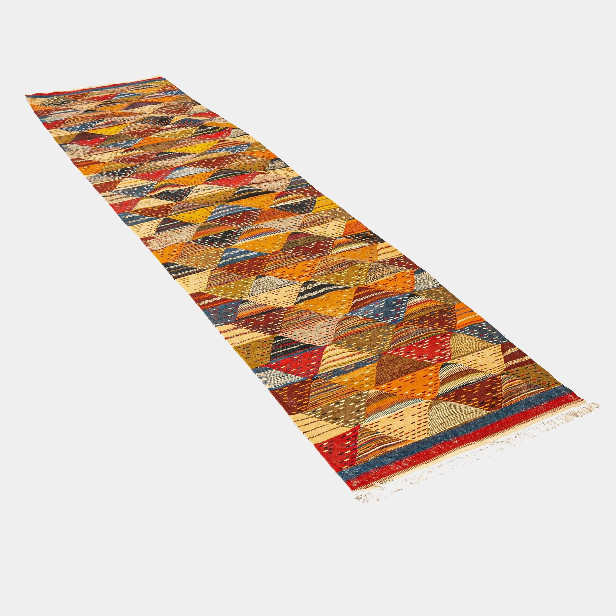 Berber Kilim Runner- Sahara Dunes Multicolour - Berber Kilim