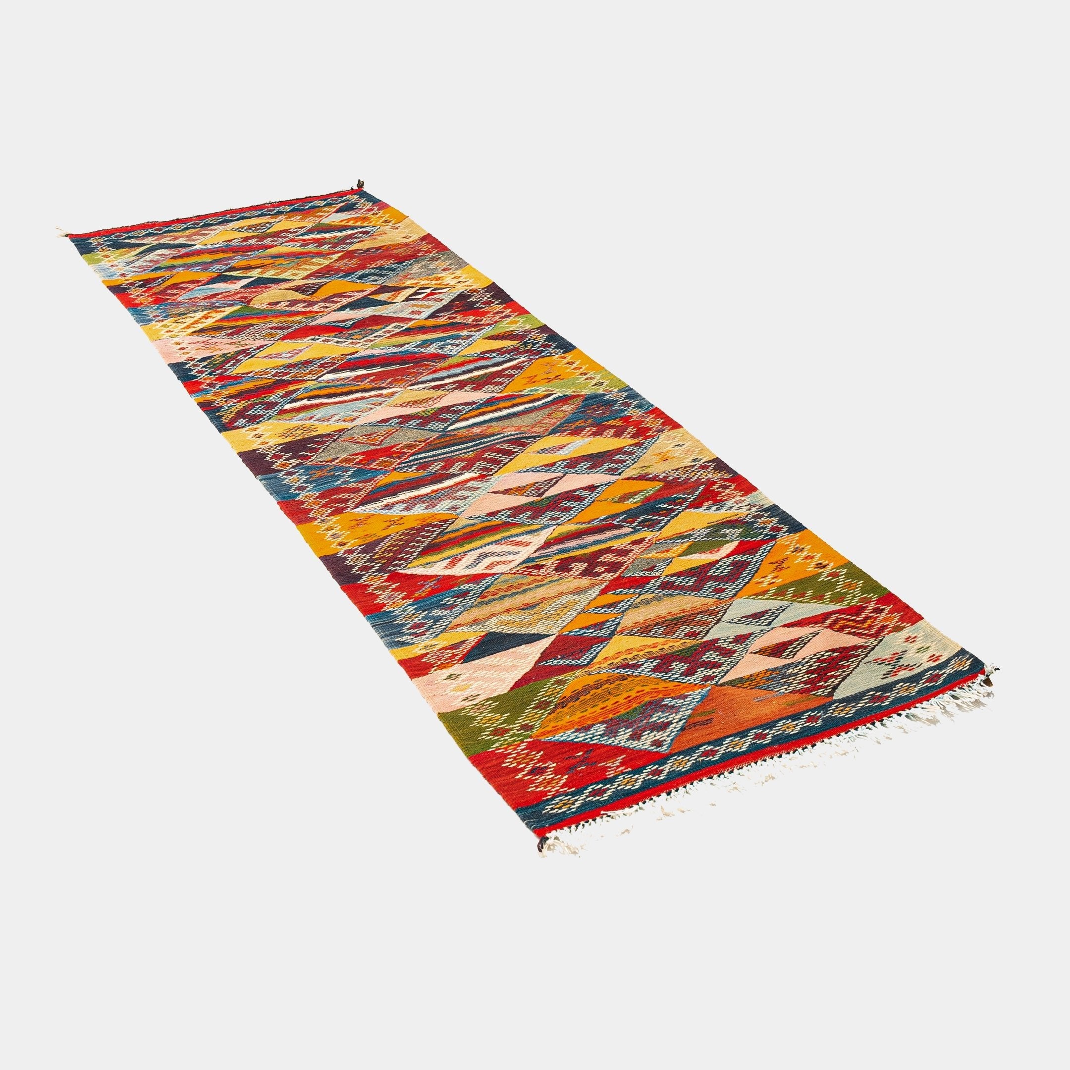 Berber Kilim Runner- Sahara Dunes Multicolour - Berber Kilim