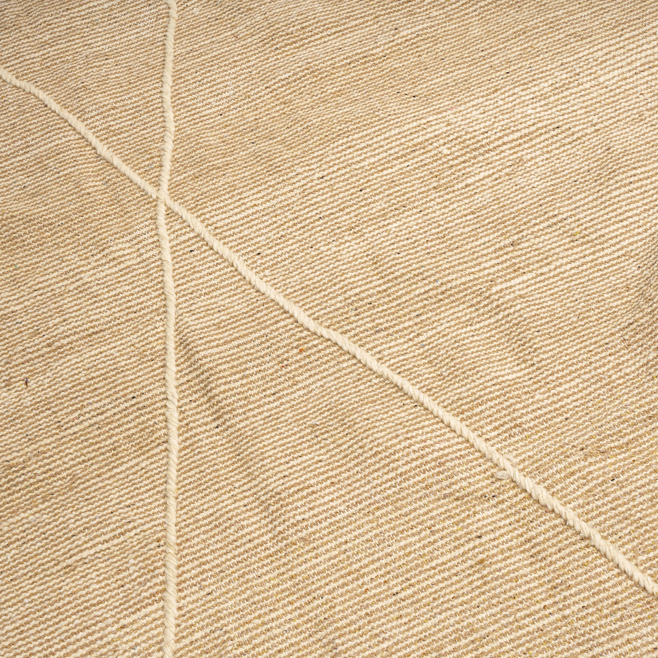 Berber Rug - Zanafi Kilim - Beige & Off White Diamonds - Berber Rug