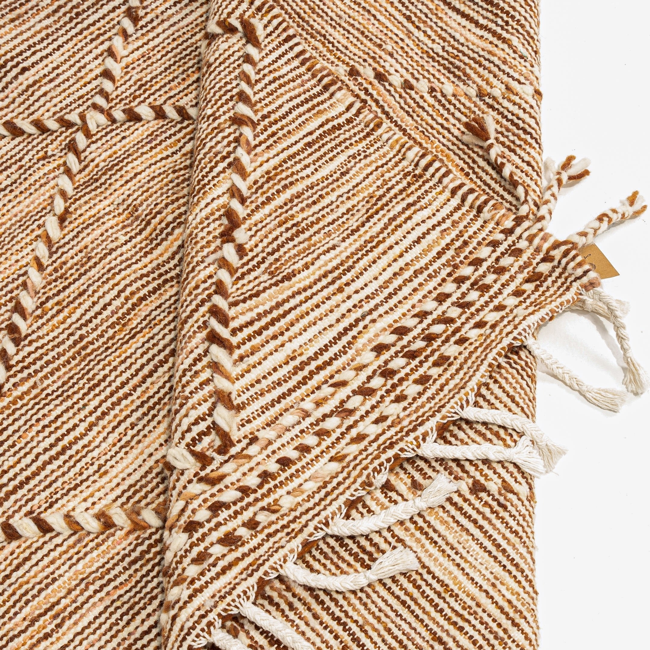 Berber Rug - Zanafi Kilim - Brown - Berber Rug